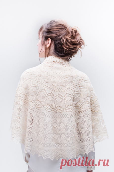 Luca Laceweight Pi shawl