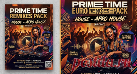 Prime Time Euro Remixes Pack: House & Afro House [PROMO] — DJ Weapons 2026 (FLAC / 320) free download mp3 music 320kbps