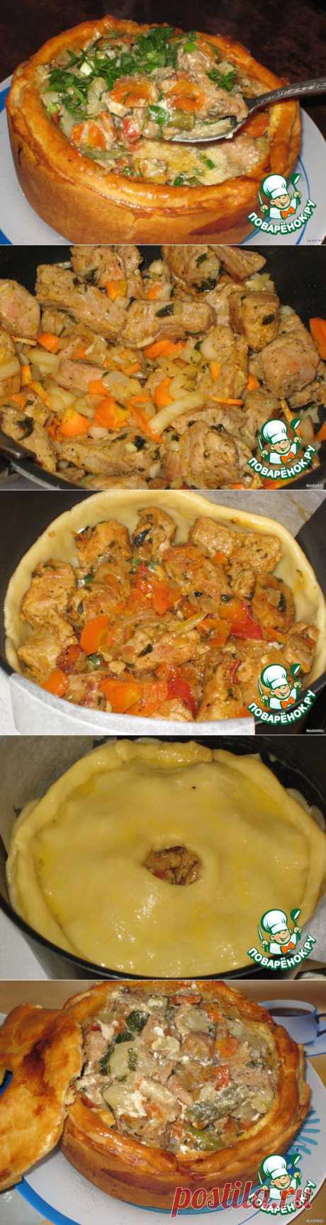 Жаркое в съедобном горшочке | Четыре вкуса