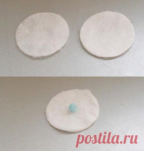 Ангелочки из ватных дисков