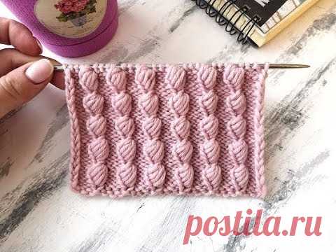УЗОР СПИЦАМИ ДЛЯ ШАПОК, КАРДИГАНОВ, СВИТЕРОВ