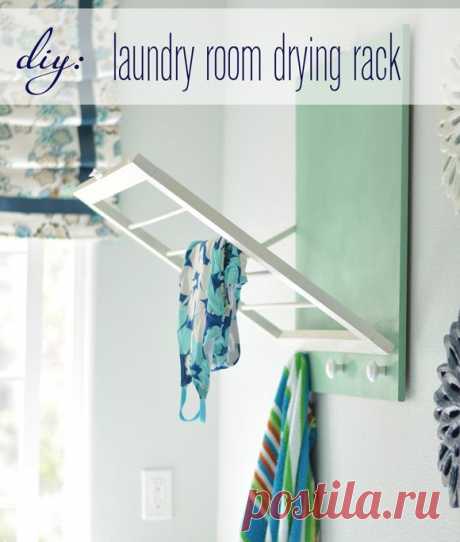 Centsational Girl » Blog Archive DIY: Laundry Room Drying Rack - Centsational Girl