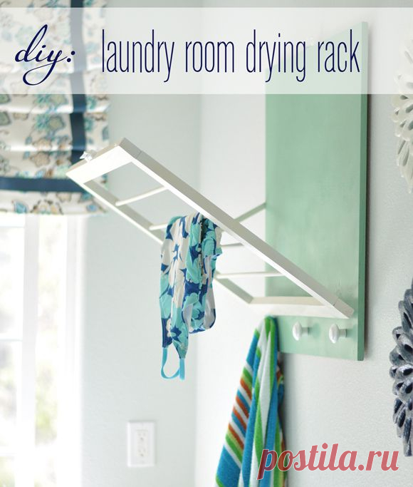Centsational Girl » Blog Archive DIY: Laundry Room Drying Rack - Centsational Girl