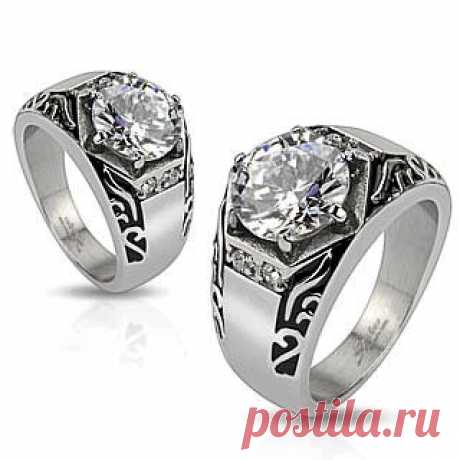 КОЛЕЧКО из стали с фианитом размеры 15-20 150 гривен