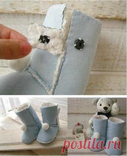 ​Шьём детские угги. Аналогично можно сшить и взрослые. Главное, чтобы ножки были в тепле и не мерзли.