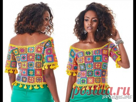 Связать Летнюю Кофточку Крючком - видео-модели 2018 / Link Summer Blouse Crochetie video