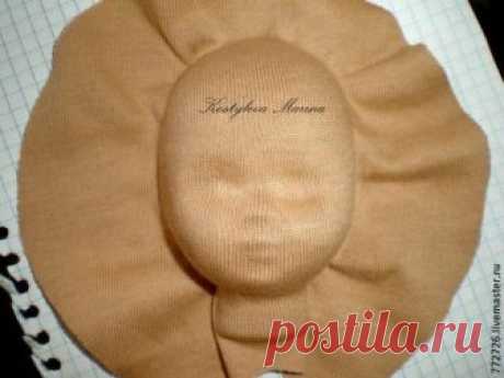 Изготовление головы для текстильной куклы с использованием маски