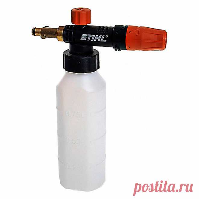 У пенокомплекта Stihl высокая эффективность очистки благодаря долго не опадающей пене. Вертикальная или горизонтальная регулировка распыляемой струи, регулировка угла распыления, возможность регулировки концентрации моющего средства, бутылка объемом 1 литр с большим заливным отверстием. Предназначен для моек высокого давления Rе 232-462 PLUS.
