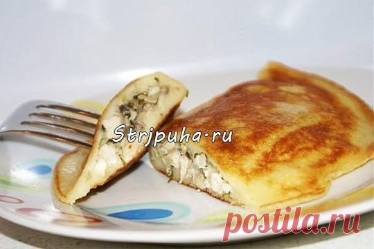 Быстрые блинчатые «пирожки» на кефире