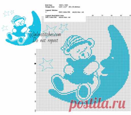 Light-blue-teddy-bear-cross-stitch-pattern.jpg (2000×1751)