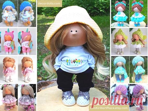 Baby Gift Doll Interior Rag Doll Nursery Design Doll Doll | Etsy Hello, dear visitors!  This is handmade soft doll created by Master Yana (Cheboksari, Russia). Doll is made by Order. Order processing time is 5-12 days.  All dolls on the photo are made by master Yana. You can find them in our shop using masters name: