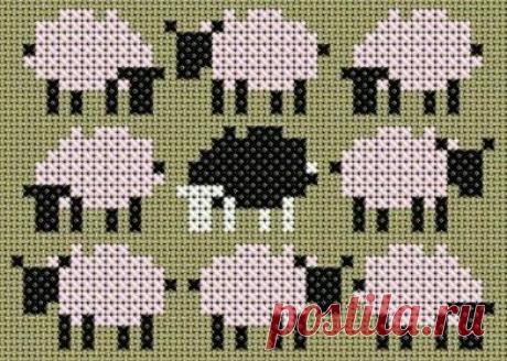 Очаровательные барашки в схемах для вязания и вышивки - для ваших красивых вещей! | Вязалки Веселого Хомяка | Яндекс Дзен