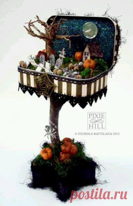 Диорамные интерьерные композиции на Хэллоуин - Planetalsad