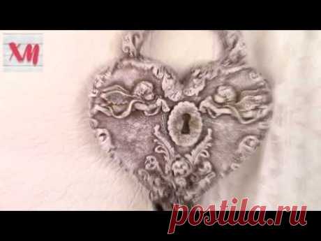Ключница &quot;Сердце&quot; С НУЛЯ/ DIY key hanger. ХоббиМаркет - YouTube