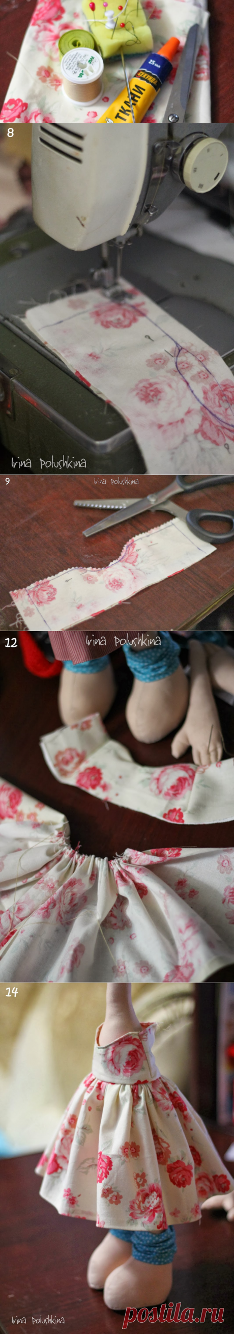 handmade by Irina Polushkina: МК по пошиву платья для куклы