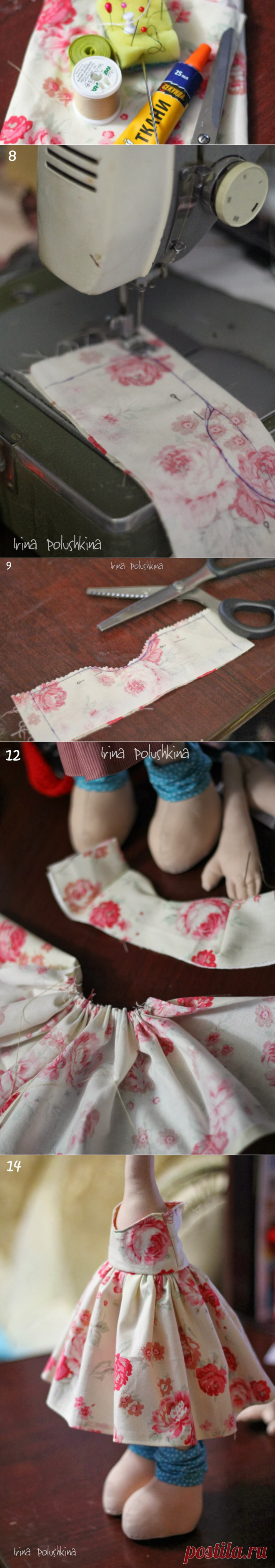 handmade by Irina Polushkina: МК по пошиву платья для куклы
