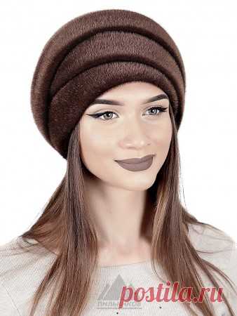 Шапочка из эко-меха Паула - Берет Для женщин Зима купить за 1692 руб в Интернет магазине Пильников