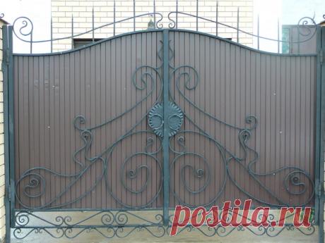 Кованые ворота заказать в Оренбурге | Художественная ковка изделий из металла - компания Артковка г. Оренбург ( мебель, ворота, заборы, люстры, теплицы, фонари )