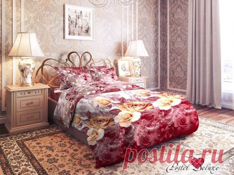 Постельное белье Чайные Розы (2 спал. ) Адель из бязи в Москве