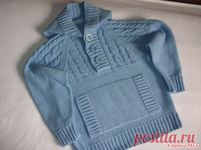 Пуловер с капюшоном для мальчика 4 лет спицами - Вязание для детей - Страна Мам