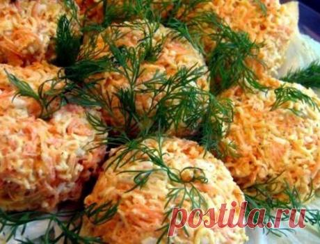 Салат «Морковные гнездышки»