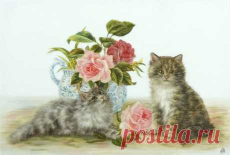 Кошки, коты, котята...Картинки для декупажа
