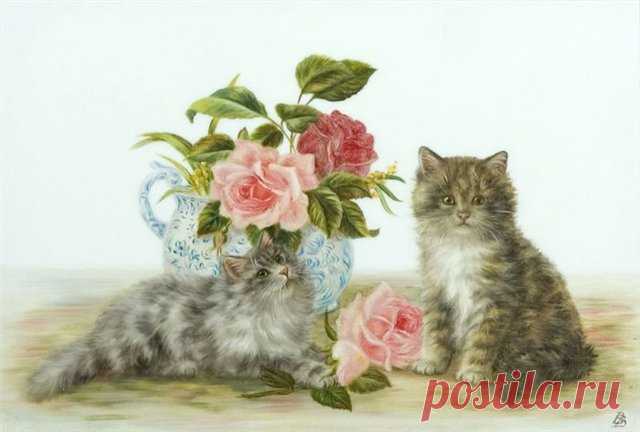 Кошки, коты, котята...Картинки для декупажа