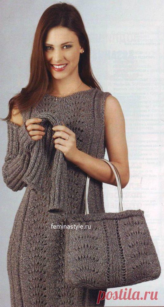 Вязание спицами вечернего платья митенки и сумка / Рукоделие / Домоводство / Женские секреты / Женский стиль