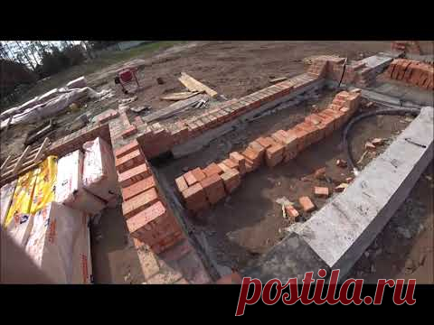 Раскладка кирпича, под плиты перекрытия.