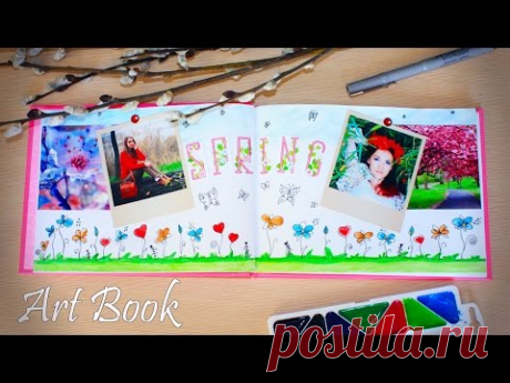 DIY: Оформление артбука ♥ Идеи для личного дневника, блокнота, скетчбука ♥ Мой артбук