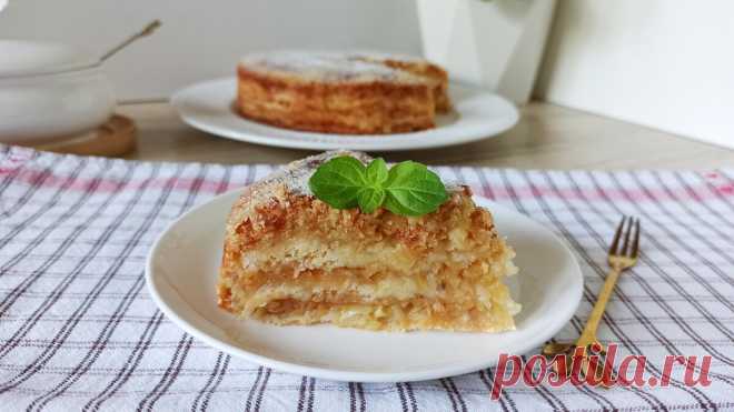 Яблочный насыпной пирог: