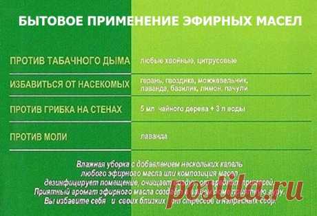 Бытовое применение эфирных масел