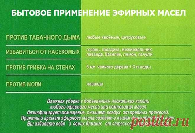 Бытовое применение эфирных масел