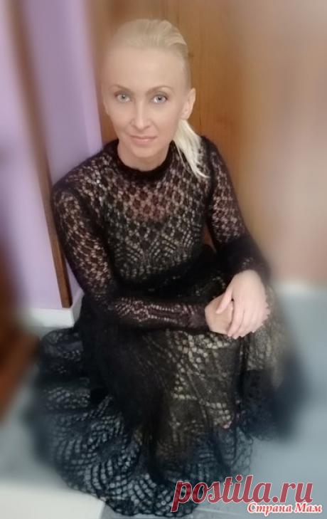. Платье из мохера шетландским кружевом - Вязание - Страна Мам
