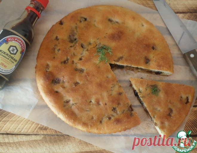Заливной постный пирог с капустой – кулинарный рецепт
