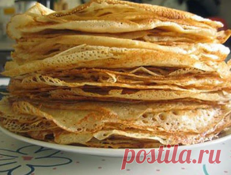 Тоненькие и кружевные блины на пиве — нереально вкусные