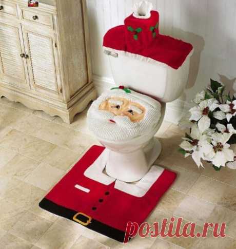 Новый год...и в туалете