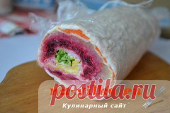 Шуба с сельдью в лаваше