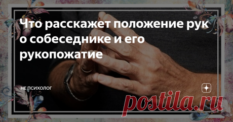 Что расскажет положение рук о собеседнике и его рукопожатие
Положение рук собеседника и рукопожатие помогут понять, что человек чувствует, какое у него настроение и что готов предпринять.