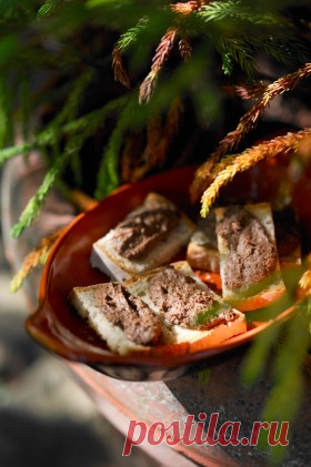 Брускетта с куриным паштетом