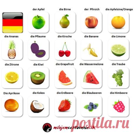 🍒 ЯГОДЫ И ФРУКТЫ НА НЕМЕЦКОМ ЯЗЫКЕ / Изучение немецкого языка