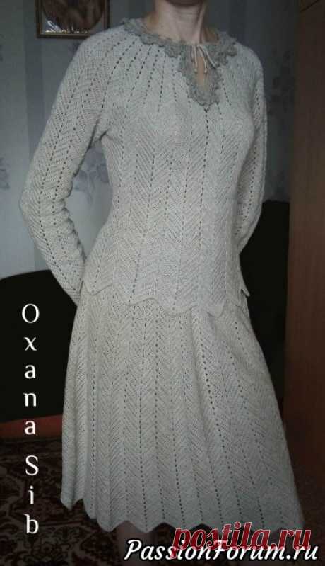 Костюм узором "зигзаг"