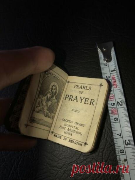 Mini Prayer Book "Pearls of Prayer" 1924 Catholic Sacred Heart | eBay