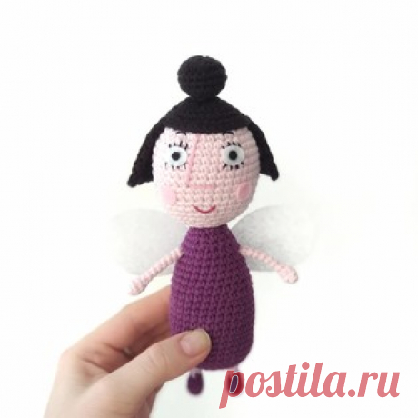 Няня Плам амигуруми. Схемы и описания для вязания игрушек крючком! Бесплатный мастер-класс от Александры Черешневой по вязанию Няни Плам - фея из детского мультсериала &quot;Маленькое королевство Бена и Холли&quot;. В…