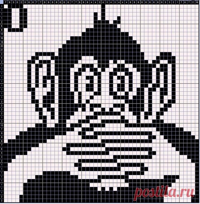 #рисункипоклеточкам #схема #вышивка #досуг #японскиекроссворды #киберкрот #обезьяна 

Автор рисунка: В. Г. Рахубенков (г. Карпинск)
Як №49, 2013 кроссворд №4