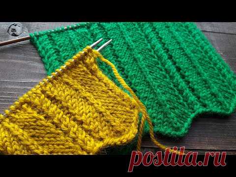 Потрясающе красивый узор с волнистым краем! Узор Вертикальные полосы