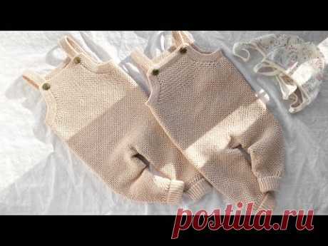 Комбинезон для новорожденного крючком. Мастер-класс / Romper for a newborn. Crochet Pattern Tutorial