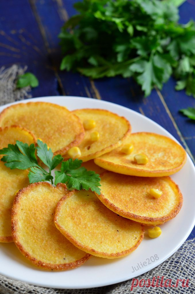 Кукурузные оладьи