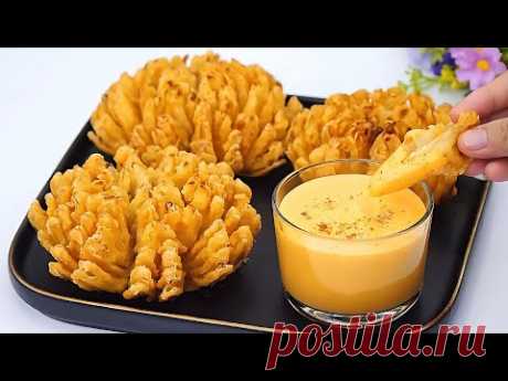 Я никогда не ела такой вкусный лук! Рецепт жареного лука с сырным соусом