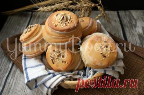 Многослойные булочки - пошаговый рецепт с фото